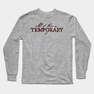 Halsey All of this is temporary IICHLIWP Long Sleeve T-Shirt